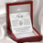 To My Wife | Through My Eyes | Love Knot Necklace - Gift for Soulmate, Anniversary - ALL4THEGIFTOFIT