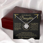 To My Beautiful Daughter | You Are Always In My Heart | Love Knot Necklace - ALL4THEGIFTOFIT