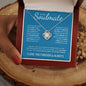 To My Soulmate (Blue Card) | I Love You Forever & Always | Love Knot Necklace - Gift for Wife, Fiance, Girlfriend - ALL4THEGIFTOFIT
