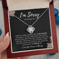 I'm Sorry - For Hurting You | Love Knot Necklace - Gift for Wife, Soulmate, Fiancée, Girlfriend - ALL4THEGIFTOFIT
