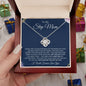 To My Step Mom | Life Gave me the Gift of You | Love Knot Necklace - Gift for Mother's Day, Birthdays, Holidays, Just Because - ALL4THEGIFTOFIT