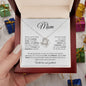 Dear Mom | Most Amazing Mother | Love Knot Necklace - Gift for Mother's Day, Birthday, Holidays, Just Because - ALL4THEGIFTOFIT