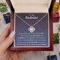 To My Soulmate | You're My Everything | Love Knot Necklace - Gift for Wife, Fiance, Girlfriend - ALL4THEGIFTOFIT