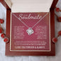 To My Soulmate | My Life, My Love, My Best Friend | Love Knot Necklace - Gift for Wife, Girlfriend, Fiance - ALL4THEGIFTOFIT