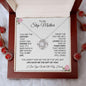 To My Step Mother | Life Gave Me the Gift of You | Love Knot Necklace - Gift for Mother's Day, Birthdays, Holidays - ALL4THEGIFTOFIT