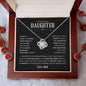 To My Beautiful Daughter | I am So Proud of You | Love Knot Necklace - Gift for Birthdays, Holidays, Just Because - ALL4THEGIFTOFIT