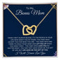 To My Bonus Mom | Life Gave Me the Gift of You | Interlocking Hearts Necklace - ALL4THEGIFTOFIT