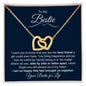 To My Bestie | Best Friend Ever | Interlocking Hearts Necklace - ALL4THEGIFTOFIT