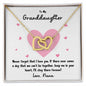 To My Granddaughter | Never Forget That I Love You - Nana | Interlocking Hearts Necklace - Gift for Birthdays, Graduation, Holidays - ALL4THEGIFTOFIT