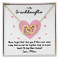 To My Granddaughter | Never Forget That I Love You - Mimi | Interlocking Hearts Necklace - Gift for Birthdays, Graduation, Holidays - ALL4THEGIFTOFIT