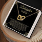 To My Daughter | I Believe In You | Interlocking Hearts Necklace - ALL4THEGIFTOFIT