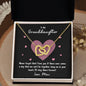 To My Granddaughter | Never Forget That I Love You - Mimi | Interlocking Hearts Necklace - Gift for Birthdays, Graduation, Holidays - ALL4THEGIFTOFIT