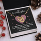 To My Granddaughter | Never Forget That I Love You - Black | Interlocking Hearts Necklace - Gift for Birthdays, Graduation, Holidays - ALL4THEGIFTOFIT