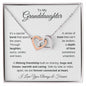 To My Granddaughter | Forever Connected at Heart | Interlocking Hearts Necklace - Gift for Birthday, Holidays, Just Because - ALL4THEGIFTOFIT