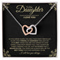 To My Daughter | I Believe In You | Interlocking Hearts Necklace - ALL4THEGIFTOFIT