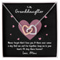 To My Granddaughter | Never Forget That I Love You - Mimi | Interlocking Hearts Necklace - Gift for Birthdays, Graduation, Holidays - ALL4THEGIFTOFIT