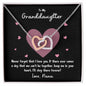To My Granddaughter | Never Forget That I Love You - Nana | Interlocking Hearts Necklace - Gift for Birthdays, Graduation, Holidays - ALL4THEGIFTOFIT