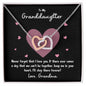 To My Granddaughter | Never Forget That I Love You - Black | Interlocking Hearts Necklace - Gift for Birthdays, Graduation, Holidays - ALL4THEGIFTOFIT
