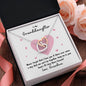 To My Granddaughter | Never Forget That I Love You | Interlocking Hearts Necklace - Gift for Birthdays, Graduation, Holidays - ALL4THEGIFTOFIT