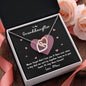 To My Granddaughter | Never Forget That I Love You - Mimi | Interlocking Hearts Necklace - Gift for Birthdays, Graduation, Holidays - ALL4THEGIFTOFIT