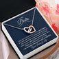To My Bestie | Best Friend Ever | Interlocking Hearts Necklace - ALL4THEGIFTOFIT