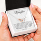 To My Daughter | I Love You Forever and Always - Dad | Interlocking Hearts Necklace - ALL4THEGIFTOFIT
