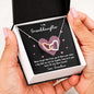 To My Granddaughter | Never Forget That I Love You - Black | Interlocking Hearts Necklace - Gift for Birthdays, Graduation, Holidays - ALL4THEGIFTOFIT