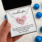 To My Granddaughter | Never Forget That I Love You | Interlocking Hearts Necklace - Gift for Birthdays, Graduation, Holidays - ALL4THEGIFTOFIT