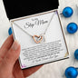 To My Step Mom | Life Gave Me the Gift of You | Interlocking Hearts Necklace - Gift for Mother's Day, Birthdays, Holidays - ALL4THEGIFTOFIT