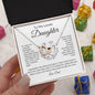 To My Lovely Daughter | Always Keep Me In Your Heart | Interlocking Hearts Necklace - ALL4THEGIFTOFIT
