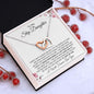 To My Step Daughter | You are My Greatest Gift | Interlocking Hearts Necklace - ALL4THEGIFTOFIT