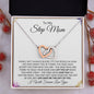 To My Step Mom | Life Gave Me the Gift of You | Interlocking Hearts Necklace - Gift for Mother's Day, Birthdays, Holidays - ALL4THEGIFTOFIT