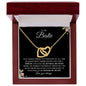 To My Bestie | Sisters by Heart | Interlocking Hearts Necklace - ALL4THEGIFTOFIT