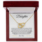 To My Daughter | I Love You Forever and Always - Dad | Interlocking Hearts Necklace - ALL4THEGIFTOFIT