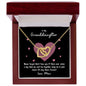 To My Granddaughter | Never Forget That I Love You - Mimi | Interlocking Hearts Necklace - Gift for Birthdays, Graduation, Holidays - ALL4THEGIFTOFIT