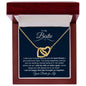 To My Bestie | Best Friend Ever | Interlocking Hearts Necklace - ALL4THEGIFTOFIT