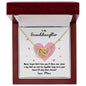 To My Granddaughter | Never Forget That I Love You - Mimi | Interlocking Hearts Necklace - Gift for Birthdays, Graduation, Holidays - ALL4THEGIFTOFIT