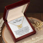 To My Step Daughter | I Will Forever Love You | Interlocking Hearts Necklace - ALL4THEGIFTOFIT