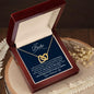 To My Bestie | Best Friend Ever | Interlocking Hearts Necklace - ALL4THEGIFTOFIT