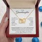 To My Granddaughter | I Love You Always | Interlocking Hearts Necklace - Gift for Birthday, Holidays, Just Because - ALL4THEGIFTOFIT
