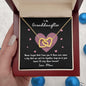 To My Granddaughter | Never Forget That I Love You - Mimi | Interlocking Hearts Necklace - Gift for Birthdays, Graduation, Holidays - ALL4THEGIFTOFIT