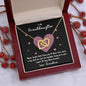 To My Granddaughter | Never Forget That I Love You - Black | Interlocking Hearts Necklace - Gift for Birthdays, Graduation, Holidays - ALL4THEGIFTOFIT