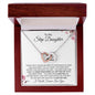 To My Step Daughter | You are My Greatest Gift | Interlocking Hearts Necklace - ALL4THEGIFTOFIT