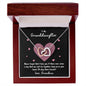 To My Granddaughter | Never Forget That I Love You - Black | Interlocking Hearts Necklace - Gift for Birthdays, Graduation, Holidays - ALL4THEGIFTOFIT