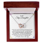To My Step Daughter | I Will Forever Love You | Interlocking Hearts Necklace - ALL4THEGIFTOFIT