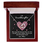 To My Granddaughter | Never Forget That I Love You - Mimi | Interlocking Hearts Necklace - Gift for Birthdays, Graduation, Holidays - ALL4THEGIFTOFIT