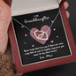 To My Granddaughter | Never Forget That I Love You - Mimi | Interlocking Hearts Necklace - Gift for Birthdays, Graduation, Holidays - ALL4THEGIFTOFIT
