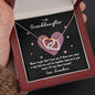 To My Granddaughter | Never Forget That I Love You - Black | Interlocking Hearts Necklace - Gift for Birthdays, Graduation, Holidays - ALL4THEGIFTOFIT
