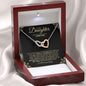 To My Daughter | I Believe In You | Interlocking Hearts Necklace - ALL4THEGIFTOFIT