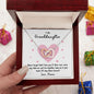 To My Granddaughter | Never Forget That I Love You - Nana | Interlocking Hearts Necklace - Gift for Birthdays, Graduation, Holidays - ALL4THEGIFTOFIT
